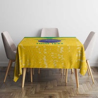 Custom Brasil Volleyball Tablecloth Vai Canarinhos! - Wonder Print Shop