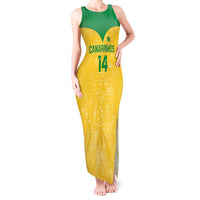 Custom Brasil Volleyball Tank Maxi Dress Vai Canarinhos! - Wonder Print Shop