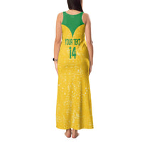 Custom Brasil Volleyball Tank Maxi Dress Vai Canarinhos! - Wonder Print Shop