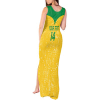 Custom Brasil Volleyball Tank Maxi Dress Vai Canarinhos! - Wonder Print Shop