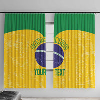 Custom Brasil Volleyball Window Curtain Vai Canarinhos! - Wonder Print Shop