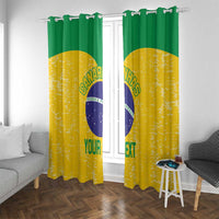 Custom Brasil Volleyball Window Curtain Vai Canarinhos! - Wonder Print Shop