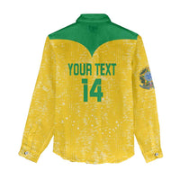 Custom Brasil Volleyball Women Casual Shirt Vai Canarinhos! - Wonder Print Shop