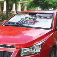 Hockey United States 250th Anniversary Auto Sun Shade USA Semiquincentennial We The People