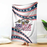 Hockey United States 250th Anniversary Blanket USA Semiquincentennial We The People