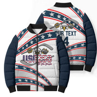 Custom Hockey United States 250th Anniversary Bomber Puffer Jacket USA Semiquincentennial We The People