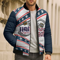 Custom Hockey United States 250th Anniversary Bomber Puffer Jacket USA Semiquincentennial We The People
