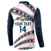Custom Hockey United States 250th Anniversary Button Sweatshirt USA Semiquincentennial We The People