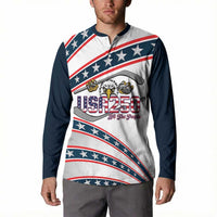 Custom Hockey United States 250th Anniversary Button Sweatshirt USA Semiquincentennial We The People