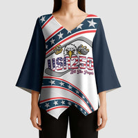 Custom Hockey United States 250th Anniversary Kimono Sleeve Blouse USA Semiquincentennial We The People