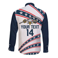 Custom Hockey United States 250th Anniversary Long Sleeve Button Shirt USA Semiquincentennial We The People