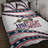 Hockey United States 250th Anniversary Quilt Bed Set USA Semiquincentennial We The People