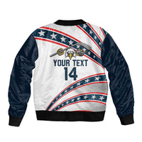 Custom Hockey United States 250th Anniversary Sleeve Zip Bomber Jacket USA Semiquincentennial We The People
