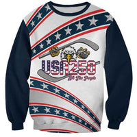 Custom Hockey United States 250th Anniversary Sweatshirt USA Semiquincentennial We The People