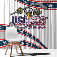 Hockey United States 250th Anniversary Window Curtain USA Semiquincentennial We The People