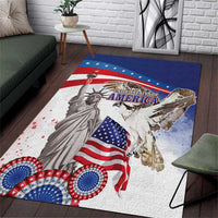 United States 4th Of July Area Rug USA Osprey 250 Years Of Freedom