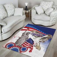 United States 4th Of July Area Rug USA Osprey 250 Years Of Freedom