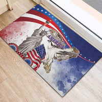 United States 4th Of July Rubber Doormat USA Osprey 250 Years Of Freedom