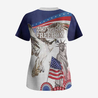 United States 4th Of July Scrub Top USA Osprey 250 Years Of Freedom
