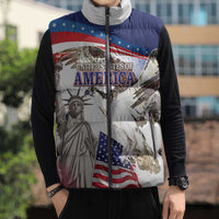 United States 4th Of July Sleeveless Puffer Jacket USA Osprey 250 Years Of Freedom