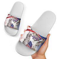 United States 4th Of July Slide Sandals USA Osprey 250 Years Of Freedom