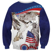 United States 4th Of July Sweatshirt USA Osprey 250 Years Of Freedom
