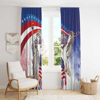 United States 4th Of July Window Curtain USA Osprey 250 Years Of Freedom