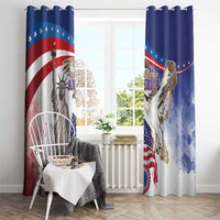 United States 4th Of July Window Curtain USA Osprey 250 Years Of Freedom
