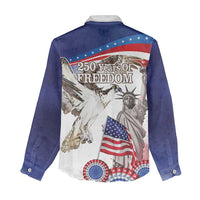 United States 4th Of July Women Casual Shirt USA Osprey 250 Years Of Freedom