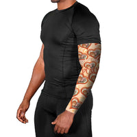 Punch The Monkey Arm Sleeves We Love You Seamless Heart Style Orange