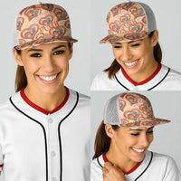 Punch The Monkey Baseball Net Cap We Love You Seamless Heart Style Orange