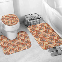 Punch The Monkey Bathroom Set We Love You Seamless Heart Style Orange