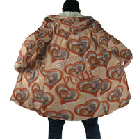 Punch The Monkey Cloak We Love You Seamless Heart Style Orange