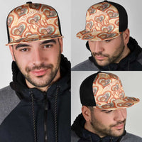 Punch The Monkey Mesh Trucker Cap We Love You Seamless Heart Style Orange