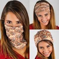 Punch The Monkey Neck Gaiter We Love You Seamless Heart Style Orange