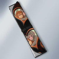 Punch The Monkey Auto Sun Shade We Love You Seamless Heart Style Black