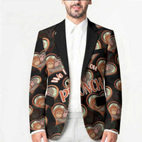 Punch The Monkey Blazer We Love You Seamless Heart Style Black