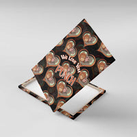 Punch The Monkey Canvas Wall Art We Love You Seamless Heart Style Black