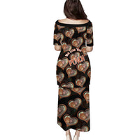 Punch The Monkey Puletasi We Love You Seamless Heart Style Black