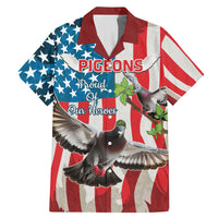 Personalized United States Pigeon Day Family Matching Mermaid Dress and Hawaiian Shirt Proud Of Our Heroes Grunge Style - Wonder Print Shop