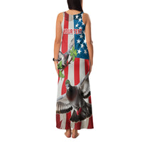 Personalized United States Pigeon Day Family Matching Tank Maxi Dress and Hawaiian Shirt Proud Of Our Heroes Grunge Style - Wonder Print Shop