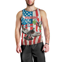 Personalized United States Pigeon Day Men Tank Top Proud Of Our Heroes Grunge Style - Wonder Print Shop