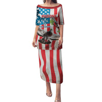 Personalized United States Pigeon Day Puletasi Proud Of Our Heroes Grunge Style - Wonder Print Shop