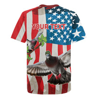 Personalized United States Pigeon Day Rugby Jersey Proud Of Our Heroes Grunge Style - Wonder Print Shop