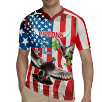 Personalized United States Pigeon Day Rugby Jersey Proud Of Our Heroes Grunge Style - Wonder Print Shop