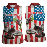 Personalized United States Pigeon Day Women Sleeveless Polo Shirt Proud Of Our Heroes Grunge Style - Wonder Print Shop