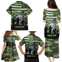 Personalized USA Cher Ami Family Matching Puletasi and Hawaiian Shirt Lest We Forget Pigeon Hero - Wonder Print Shop