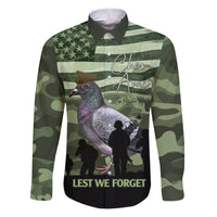 Personalized USA Cher Ami Family Matching Puletasi and Hawaiian Shirt Lest We Forget Pigeon Hero - Wonder Print Shop