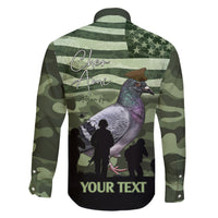 Personalized USA Cher Ami Family Matching Short Sleeve Bodycon Dress and Hawaiian Shirt Lest We Forget Pigeon Hero - Wonder Print Shop