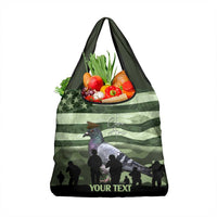 Personalized USA Cher Ami Grocery Bag Lest We Forget Pigeon Hero